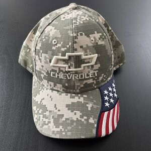 Rock Point Freedom Camoflauge Digi Camo Hat Strapback OSFM Chevrolet USA Troops